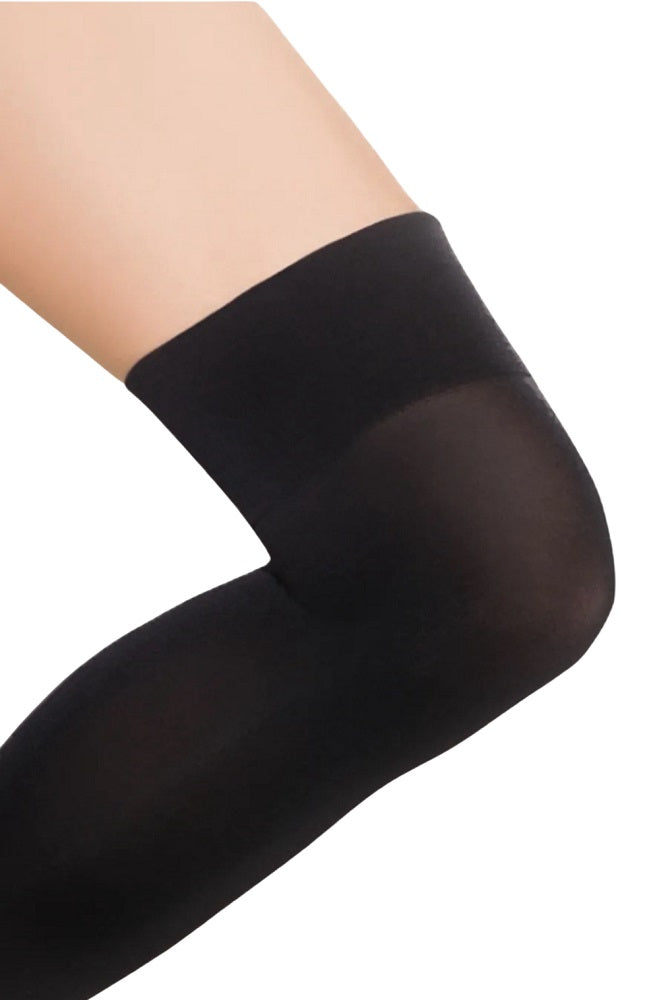 Black Microfiber 100 DEN Over-the-Knee Socks