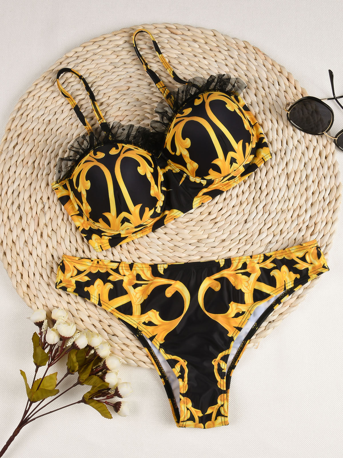 Push Up Bikini Set High Waist Swimwear