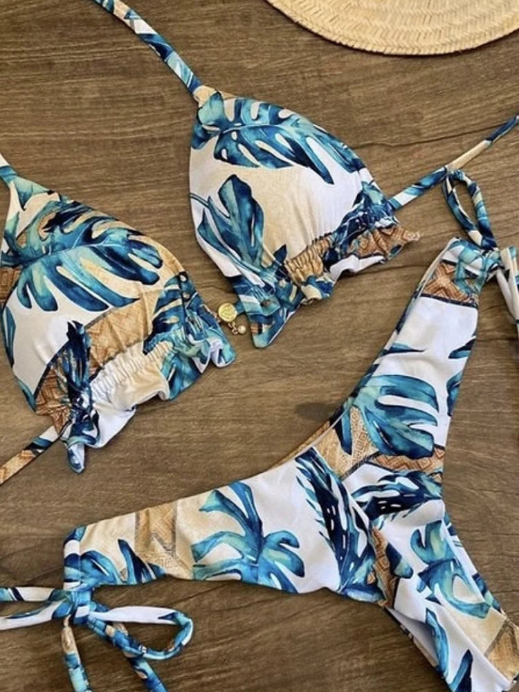 Printed Women's Swimsuit 2pcs