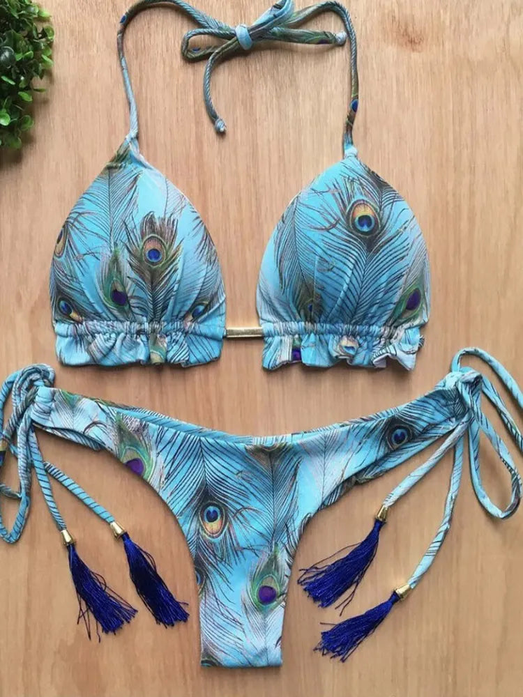 Printed Women's Swimsuit 2pcs
