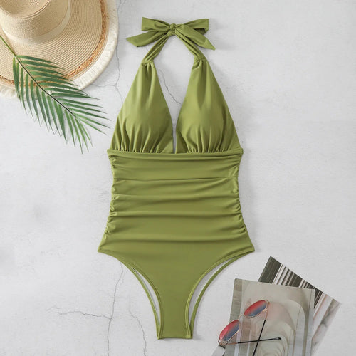 Fashion Printed One Piece Swimsuit Women Bathing Suit Sexy Bikinis