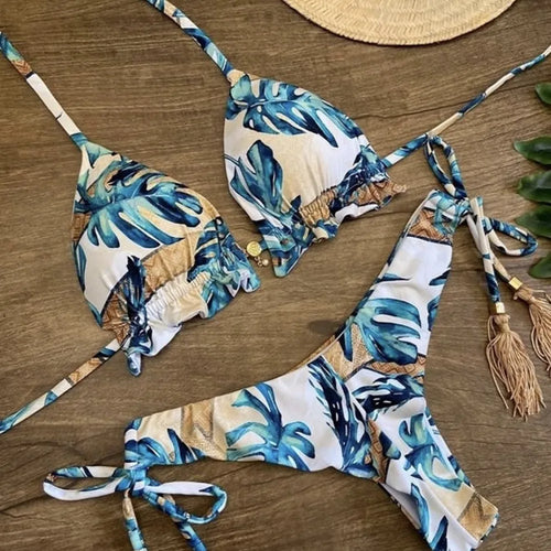 Printed Women's Swimsuit 2pcs