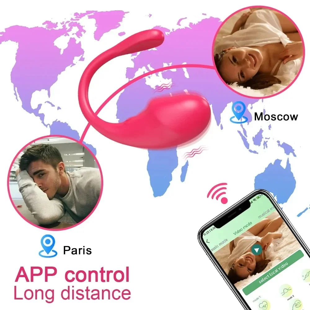 Sex Toys Bluetooth G Spot Dildo Vibrator for Women APP Remote Control