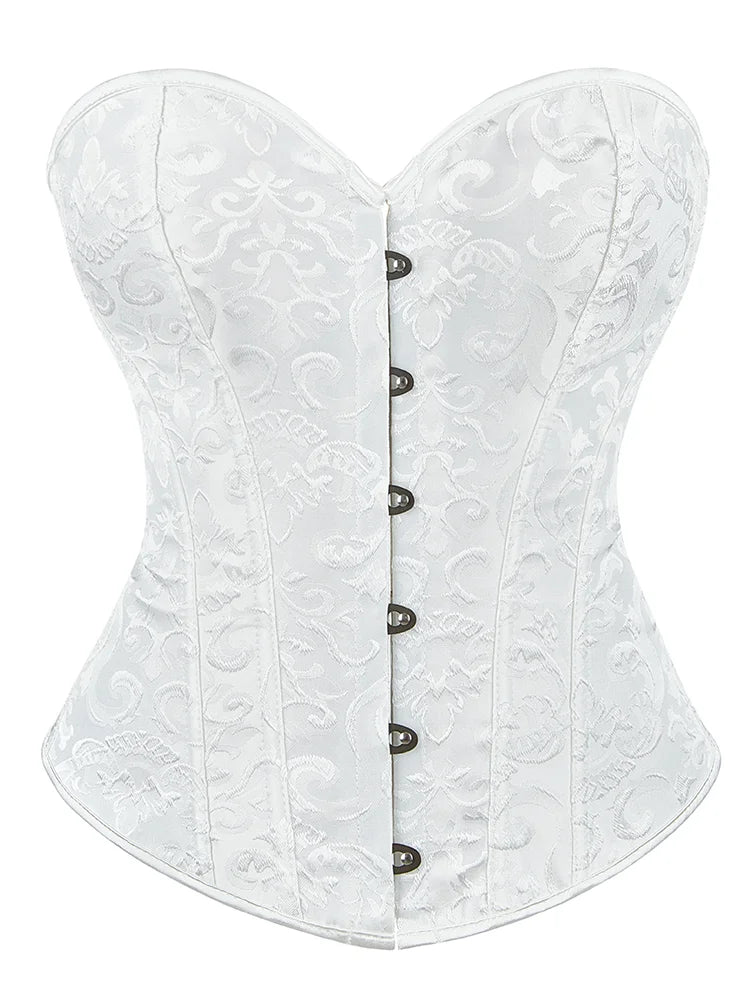 Corset Bone Clothing Steel Boned Sexy Court Corset Laced Waist Cincher