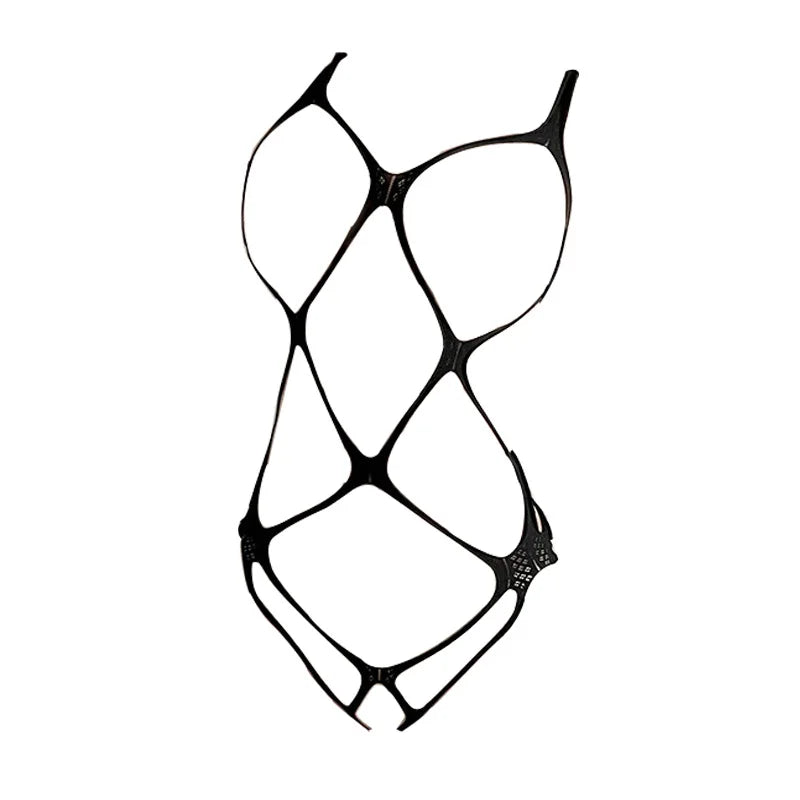 Sexy Fishnet Bodystocking Woman Underwear Open Bra Crothless Erotic
