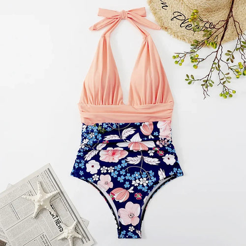 Fashion Printed One Piece Swimsuit Women Bathing Suit Sexy Bikinis