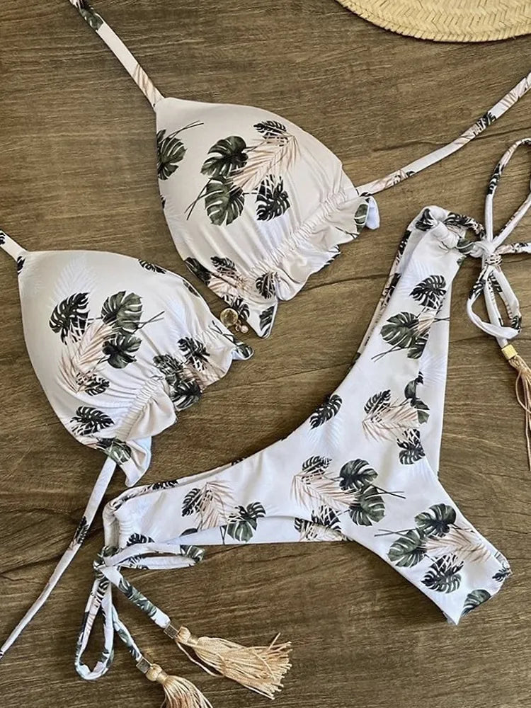 Printed Women's Swimsuit 2pcs
