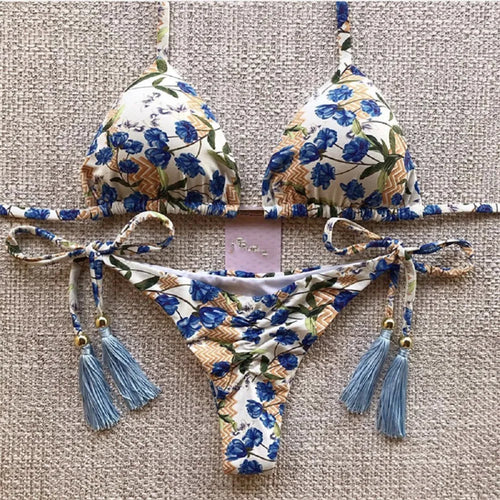 Printed Women's Swimsuit 2pcs