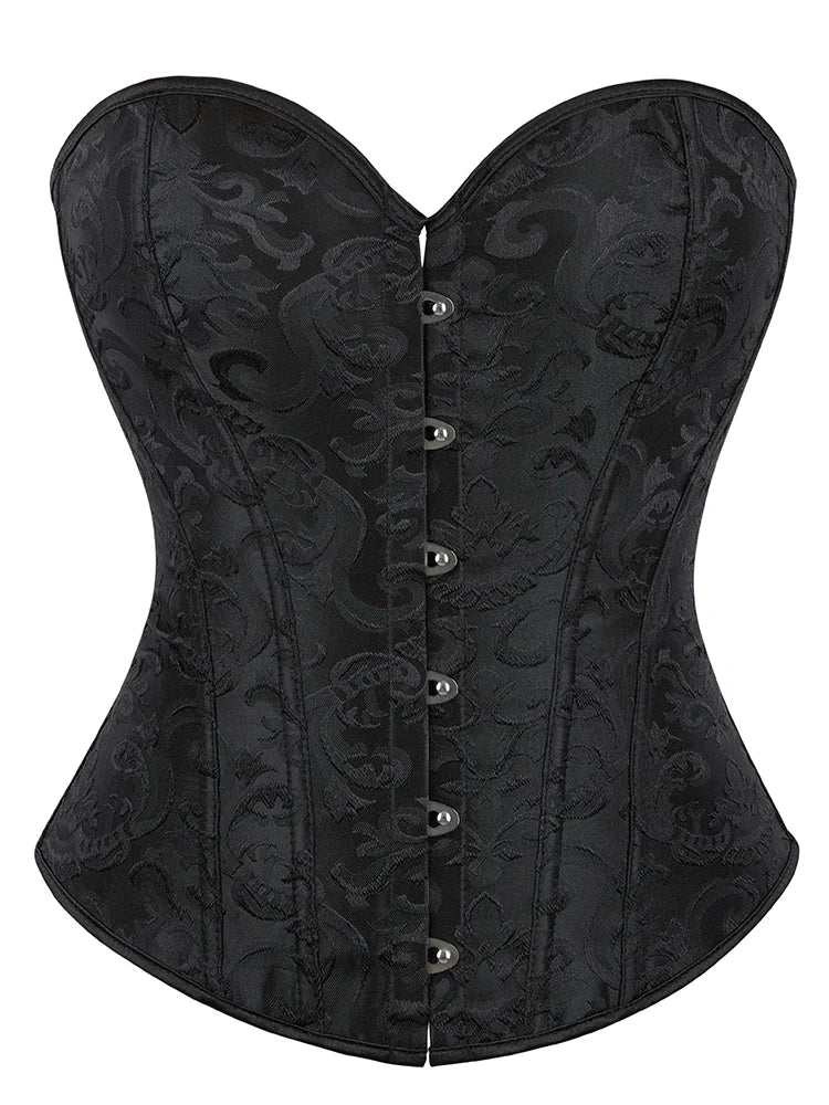 Corset Bone Clothing Steel Boned Sexy Court Corset Laced Waist Cincher