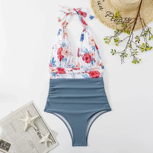 Fashion Printed One Piece Swimsuit Women Bathing Suit Sexy Bikinis