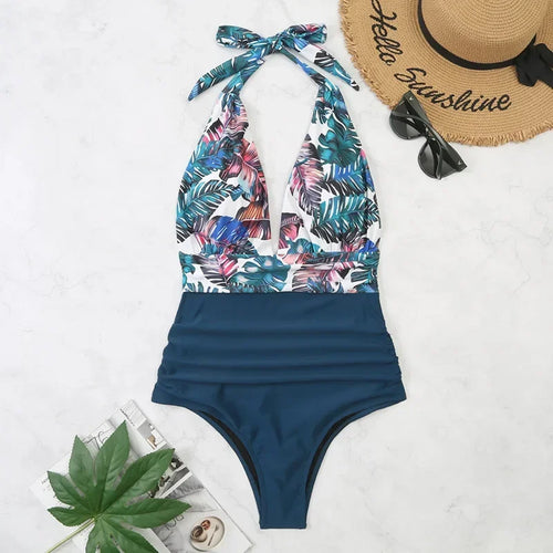 Fashion Printed One Piece Swimsuit Women Bathing Suit Sexy Bikinis