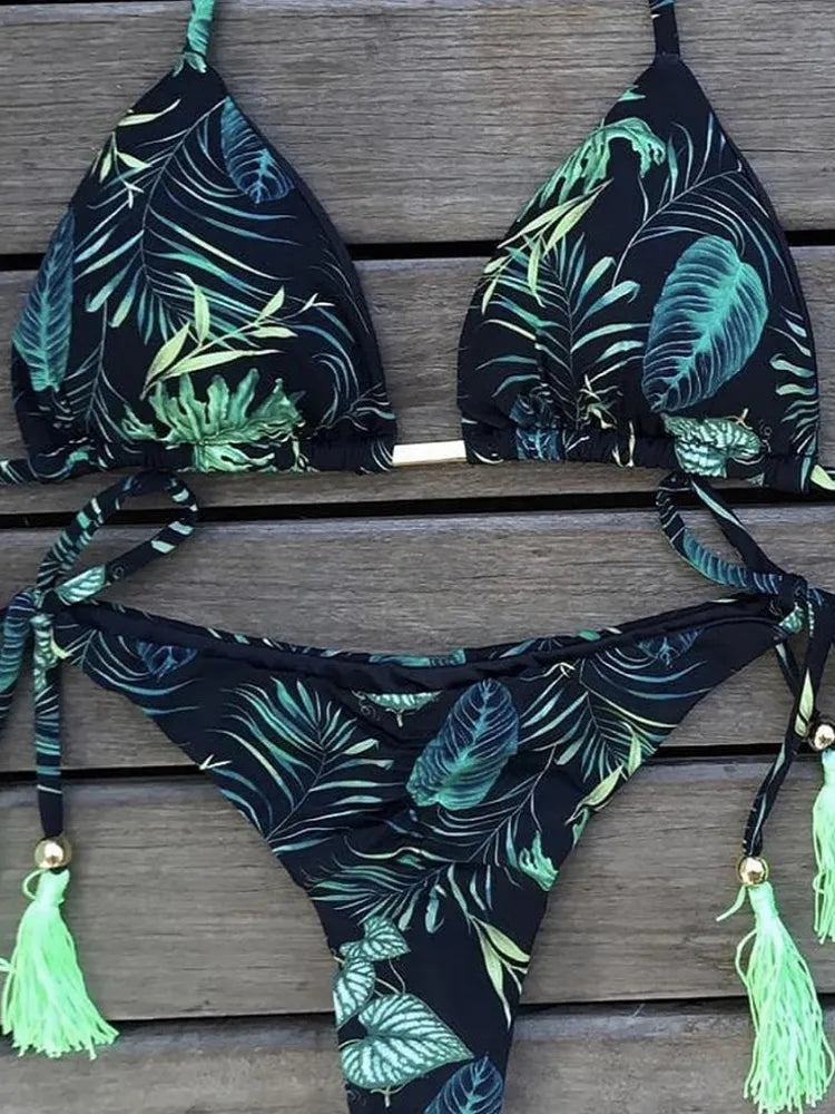 Printed Women's Swimsuit 2pcs
