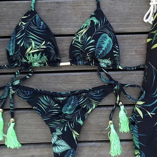 Printed Women's Swimsuit 2pcs