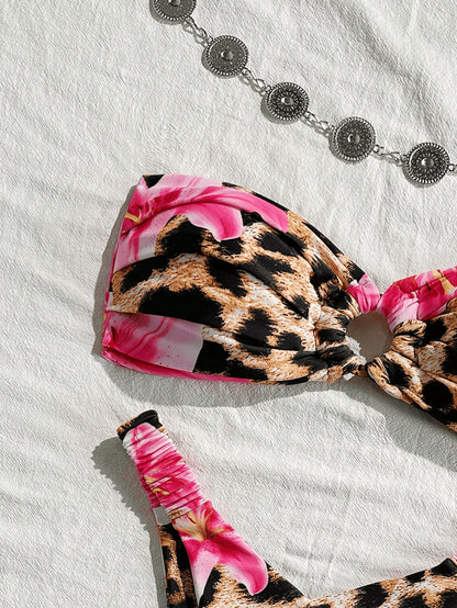 Tube Top Sexy Split Bikini Swimsuit For Women
