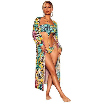 Two-piece Suit With A Shawl Swimsuit For Women