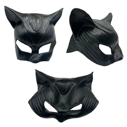 Catwoman Latex Mask — Sculpted Cat-Ear Face Mask