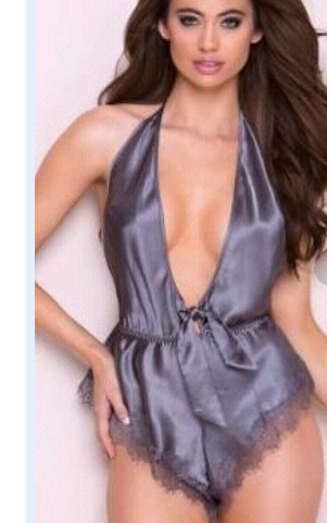 Silk Sexy Open Back Nightdress