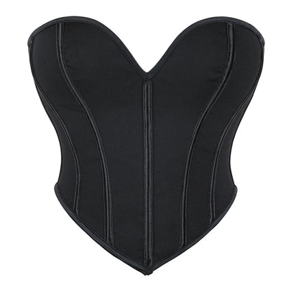 Corsets Crop Tops Golden Printed Bustiers