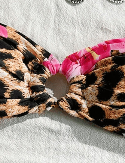 Tube Top Sexy Split Bikini Swimsuit For Women