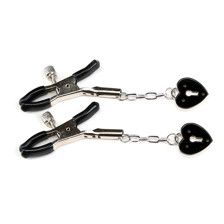 Erotic Wearable Heart-Shaped Key Nipple Clip
