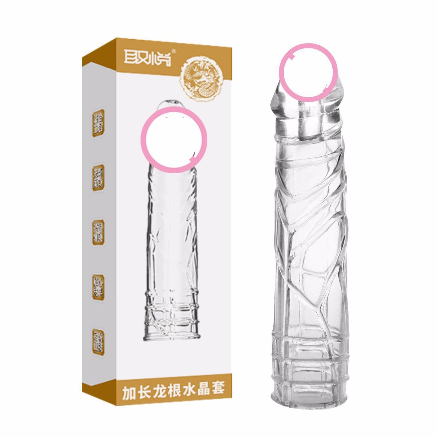 FaucetDragon ScaleDragon Root Long And Thick Crystal Wolf Tooth Spiny Condom For Men
