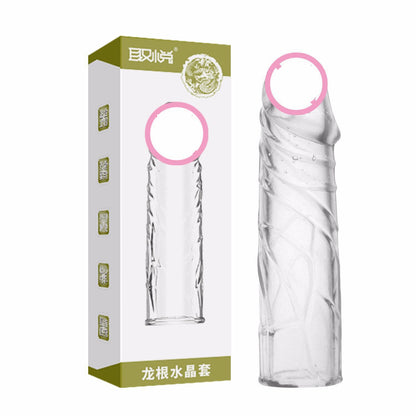 FaucetDragon ScaleDragon Root Long And Thick Crystal Wolf Tooth Spiny Condom For Men