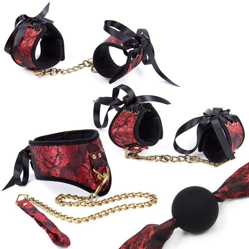 Handcuffs Retro Embroidery Chinese Style Footcuff Sexy Toys / bondage set
