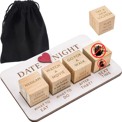 Date Night Dice After Dark Wooden Date Night Dice