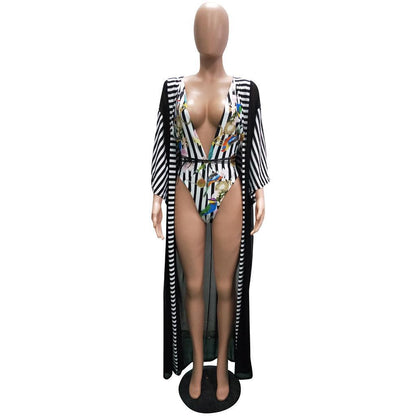 Mesh Swimsuit Elastic
