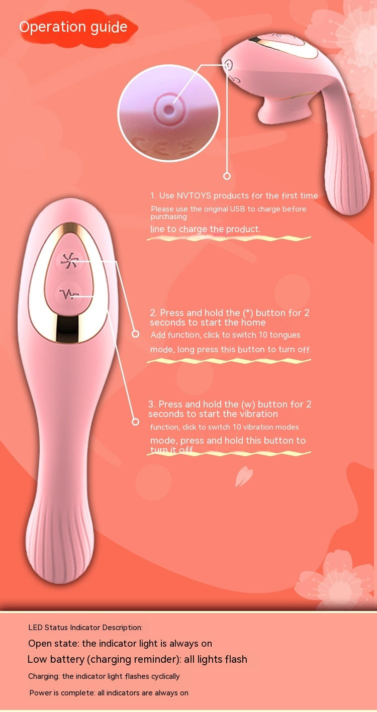 Bending Tongue Licking Vibrator