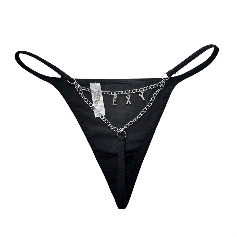 Chain V Pants  Metal Thong