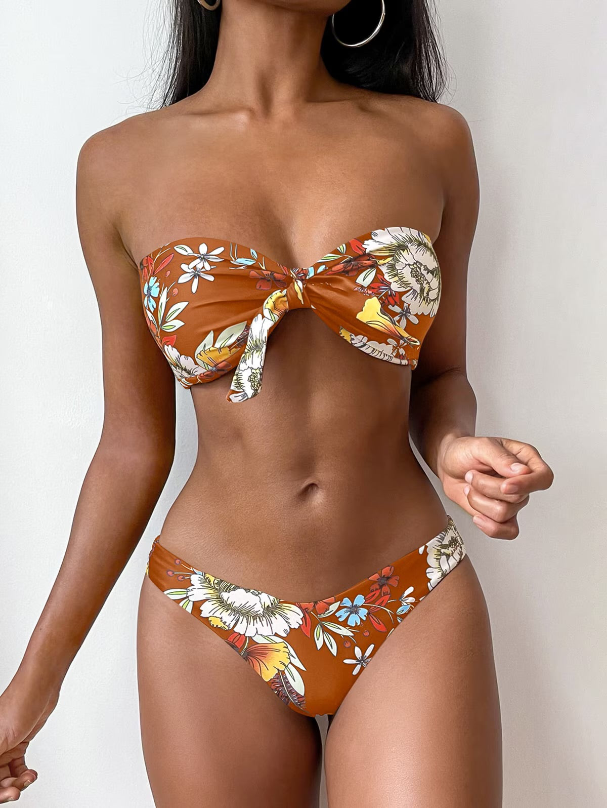 Printed Ladies Bikini Split Swimsuit