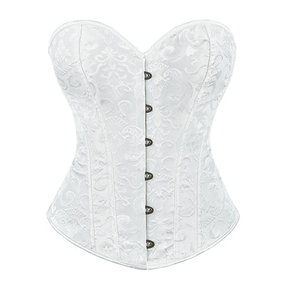 Corset Bone Clothing Steel Boned Sexy Court Corset Laced Waist Cincher