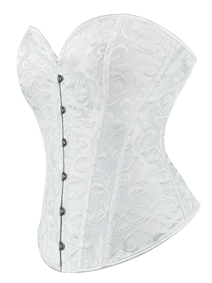 Corset Bone Clothing Steel Boned Sexy Court Corset Laced Waist Cincher