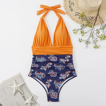 Fashion Printed One Piece Swimsuit Women Bathing Suit Sexy Bikinis