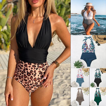 Fashion Printed One Piece Swimsuit Women Bathing Suit Sexy Bikinis