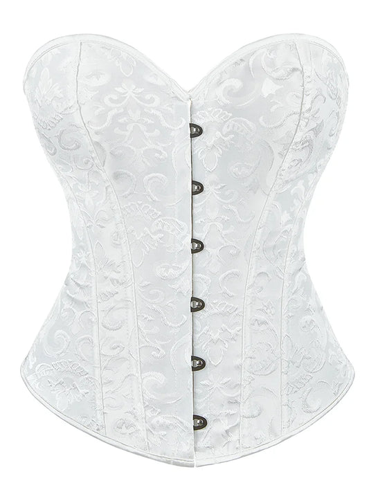 Corset Bone Clothing Steel Boned Sexy Court Corset Laced Waist Cincher