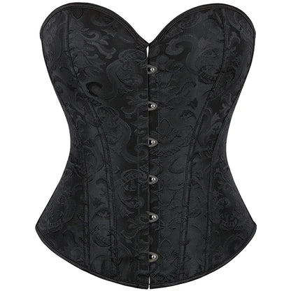 Corset Bone Clothing Steel Boned Sexy Court Corset Laced Waist Cincher