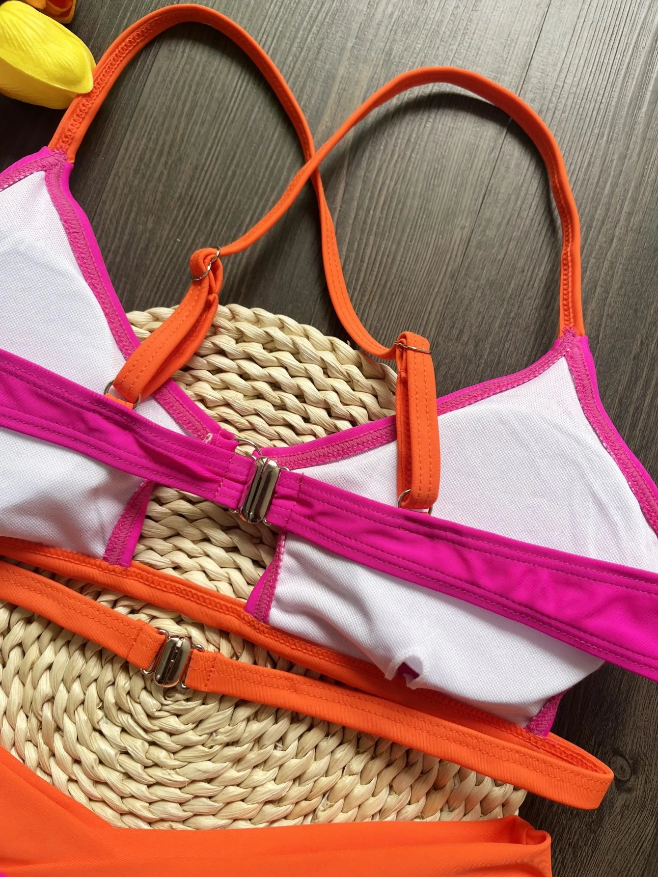 Sexy Solid Splicing Bikinis Set Women's Swimsuit Two-piece