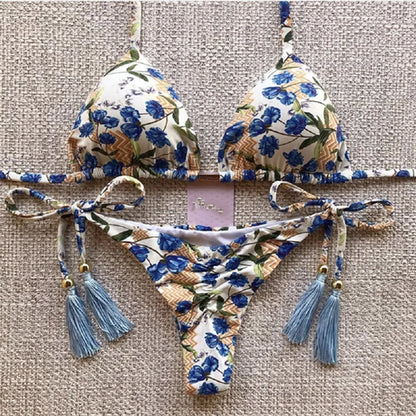 Printed Women's Swimsuit 2pcs