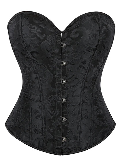 Corset Bone Clothing Steel Boned Sexy Court Corset Laced Waist Cincher