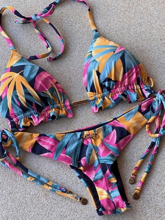 Sexy Micro Bikinis Set New Swimsuit Women Feather