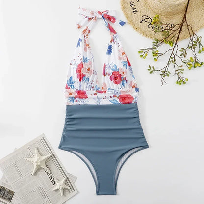 Fashion Printed One Piece Swimsuit Women Bathing Suit Sexy Bikinis