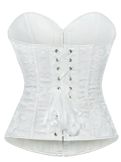 Corset Bone Clothing Steel Boned Sexy Court Corset Laced Waist Cincher