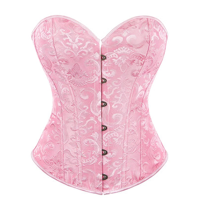 Corset Bone Clothing Steel Boned Sexy Court Corset Laced Waist Cincher