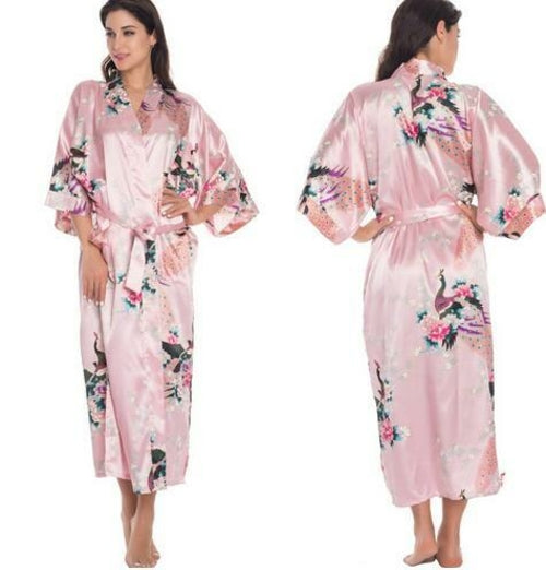 Silk Kimono Robe Bathrobe Women Satin Robe Silk Robes Night Sexy Robes