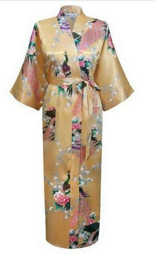 Silk Kimono Robe Bathrobe Women Satin Robe Silk Robes Night Sexy Robes
