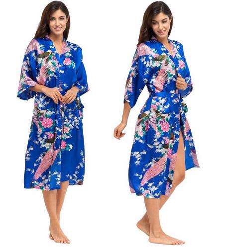 Silk Kimono Robe Bathrobe Women Satin Robe Silk Robes Night Sexy Robes