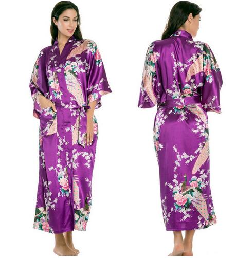 Silk Kimono Robe Bathrobe Women Satin Robe Silk Robes Night Sexy Robes