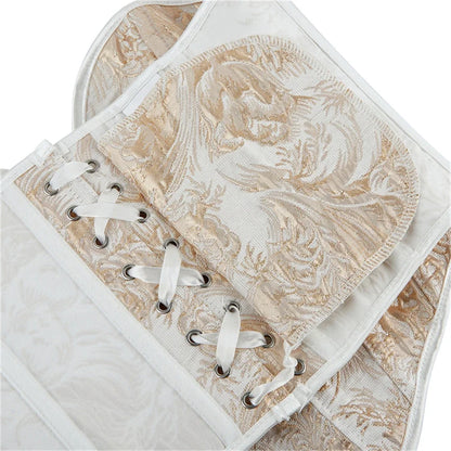 Corsets Crop Tops Golden Printed Bustiers